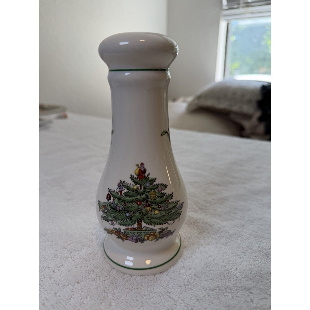 Spode Christmas Tree S3324-Y Salt Pepper Shaker Made in England Vintage Single